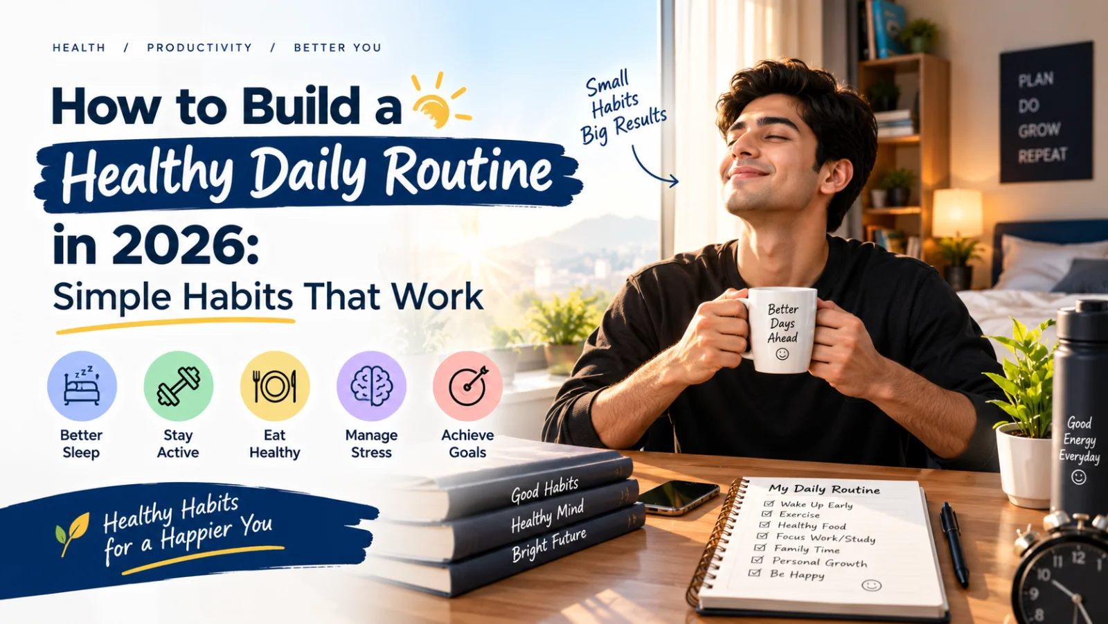 How to Build a Healthy Daily Routine in 2026: Simple Habits That Work