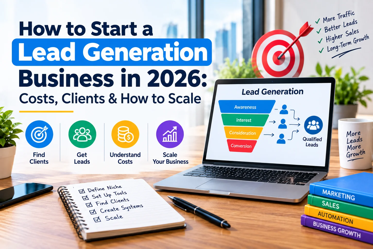 How to Start a Lead Generation Business in 2026: Costs, Clients & How to Scale