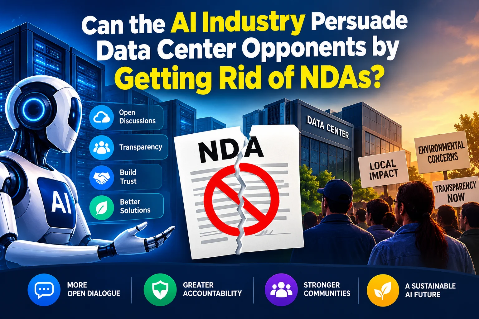 Can the AI Industry Persuade Data Center Opponents by Getting Rid of NDAs?